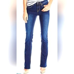 (28)💥Lola💥Leah Bootcut Dark Wash Distressed Jeans W13.5"×L38.5